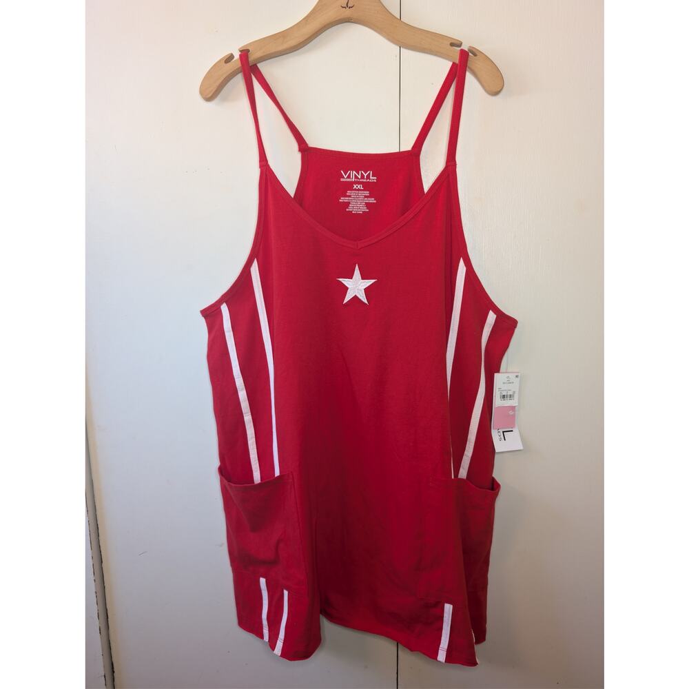 Vinyl Threads Red Spaghetti Strap Dress - Picture 9 of 12